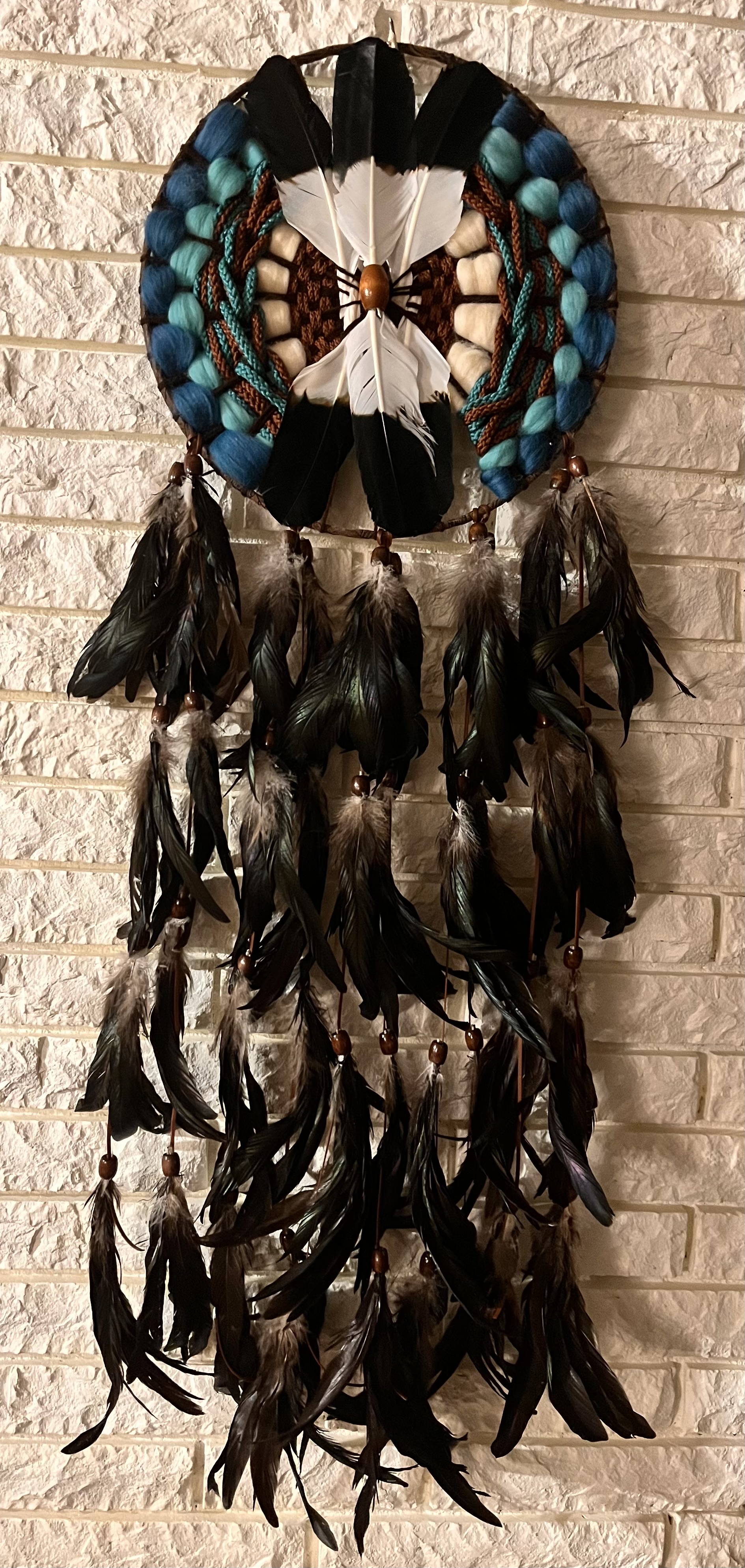 photo of the Eagle Feather Mandala - with Feather Tail
